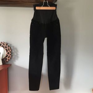 NWOT Gap Maternity Black Denim Skinnies Sz 27 (4)